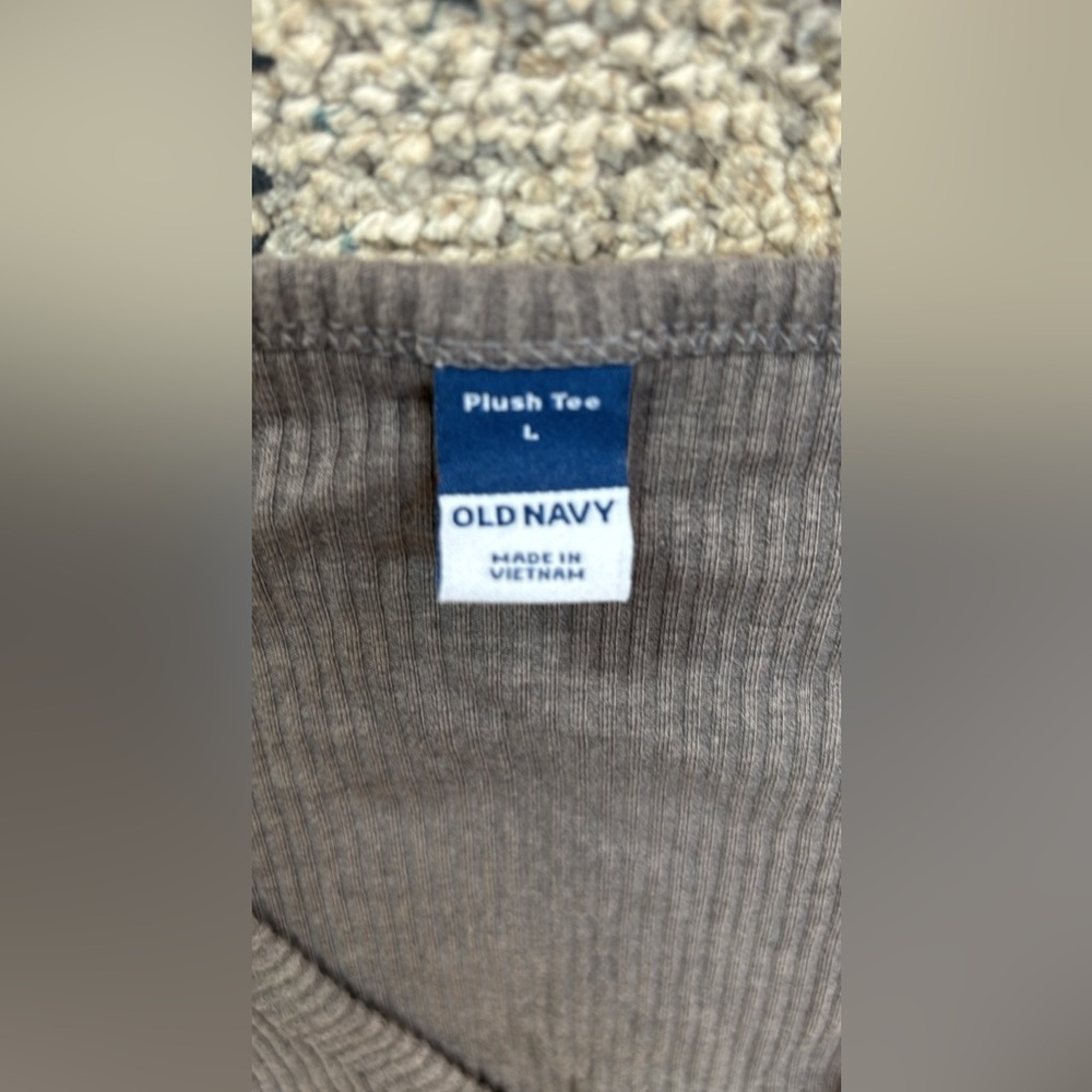 Gray Old Navy Plush Long Sleeve Tee